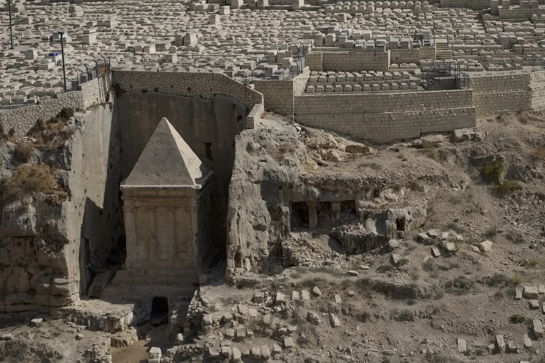 Cemetery at the Mount of Olives in the Kidron Valley of Jerusalem