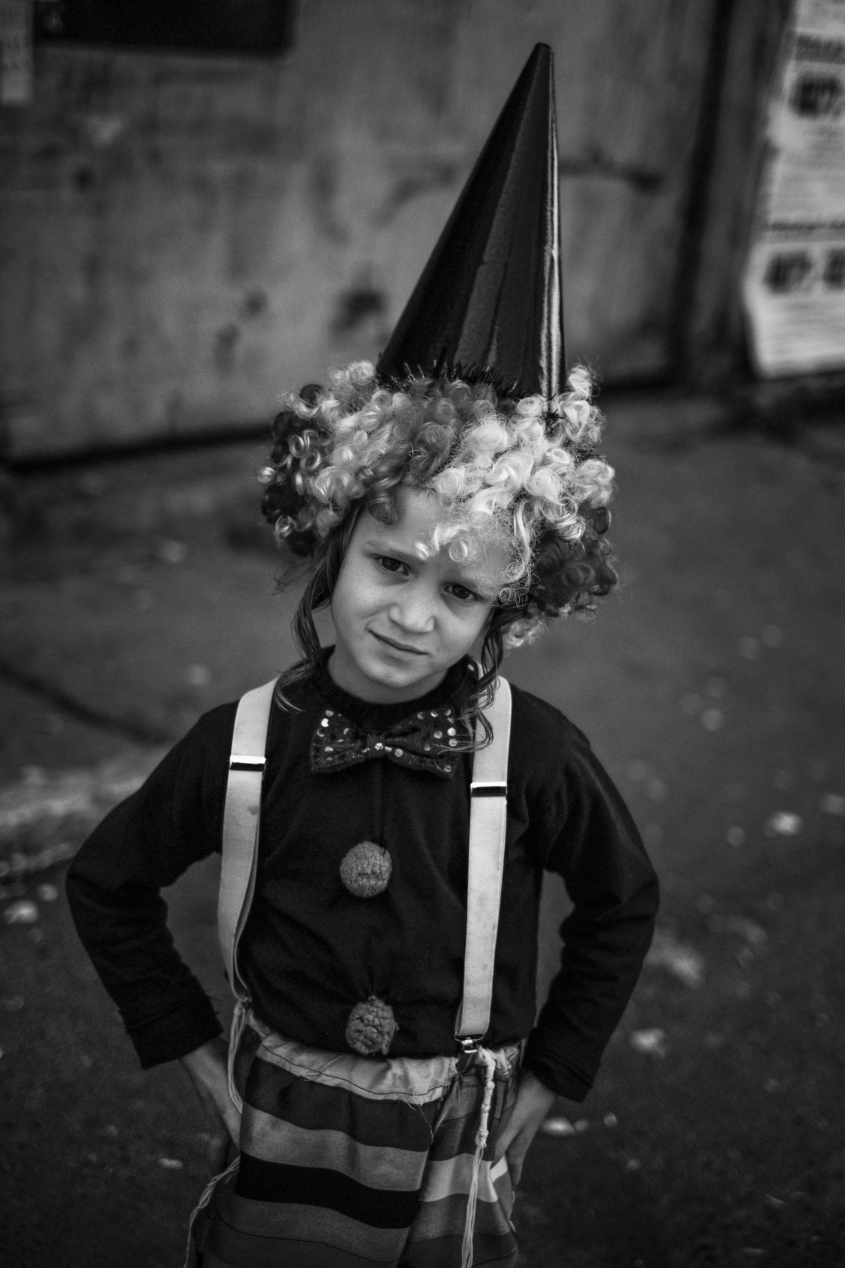 Photography during Purim in Mea Shearim